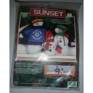 Sunset Snow‎ Folk Chill Chaser Craft Kit #18119 1997 Snowman NEW